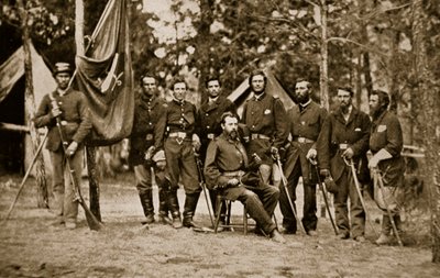 Général Charles Devens et son état-major, 1861-65 - Mathew B. Brady